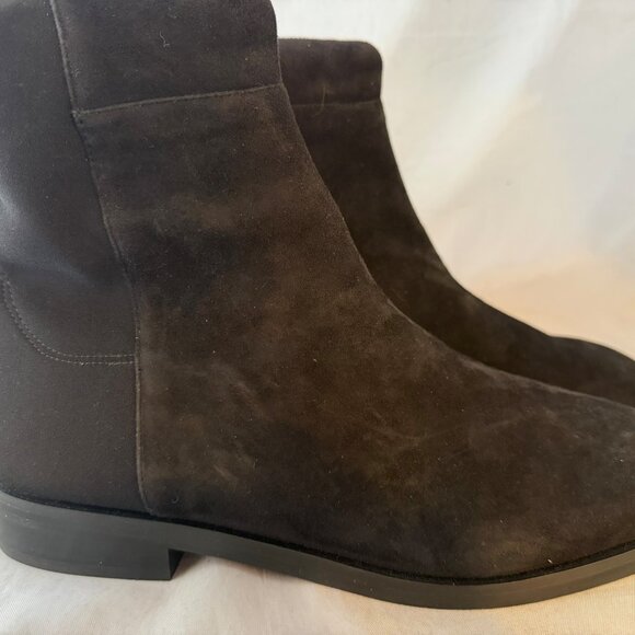 Stuart Weitzman 5050 Gisele Knee High Boot Black Suede & Stretch Women Size 11.5 - Picture 5 of 7